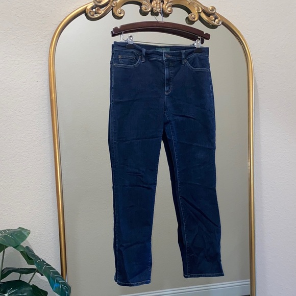 Ralph Lauren Lauren Jeans Deep Blue Straight Leg Jeans Size 12 - Picture 6 of 8